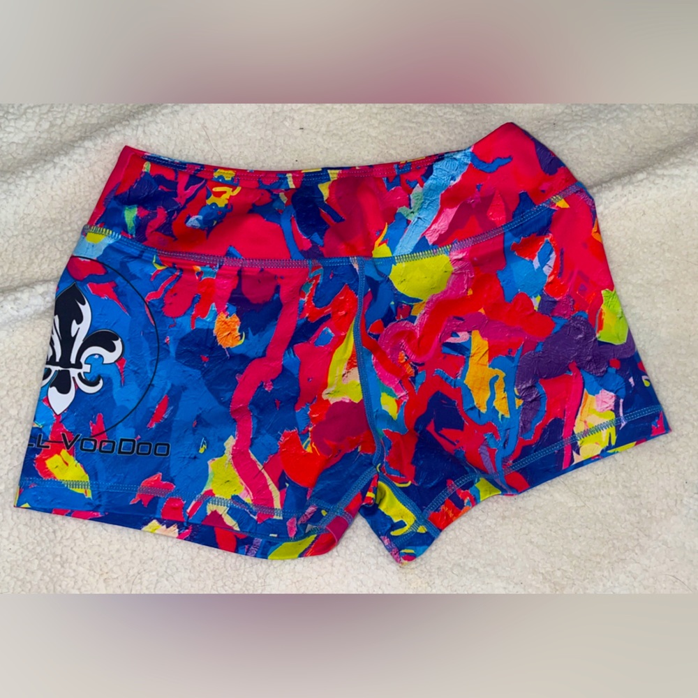 Paint Splatter Barbell Voodoo Shorts